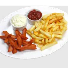 French fries with sausages — Chi