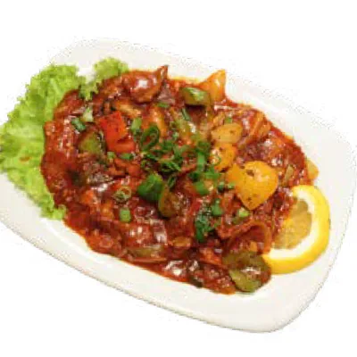 Lamb in garlic sauce — Chi