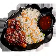 Honey eggplant + noodles / rice — Chi Xpress