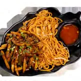 Potato hot garlic sauce + noodles / rice — Chi Xpress